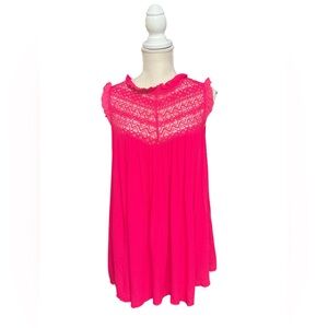 Grace‎ Karen sleeveless pink dressy top.